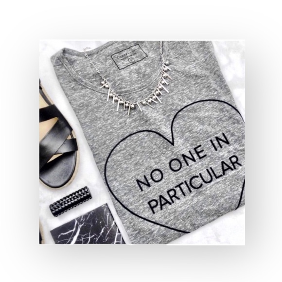 new հթ ♥︎ Lovers + Friends No One Particular Graphic Tank Top ♥︎ Sweatshirt Grey - Picture 14 of 16